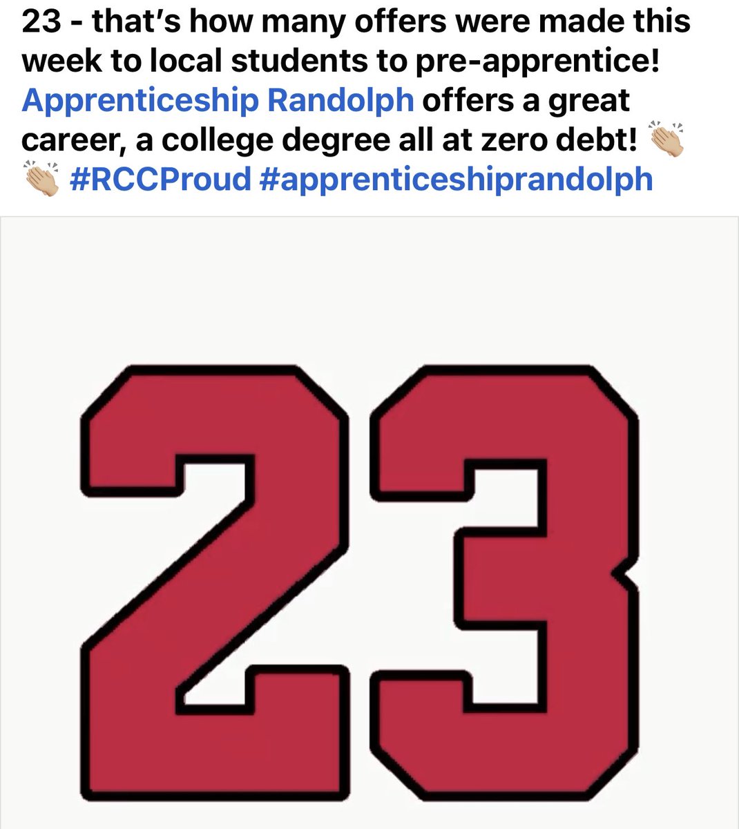 Apprenticeship Randolph tweet media