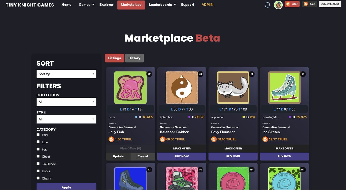 TinyKnightGames's tweet photo. 🗺️ We've been quite on actual development for a little bit now as we have some big plans coming up here soon!

👀 Serik wanted to release a little sneak peak of a some website domain changes as well as marketplace new features. 

💙 We'll have more big news here soon!

#THETA https://t.co/ZydaJh1FuS