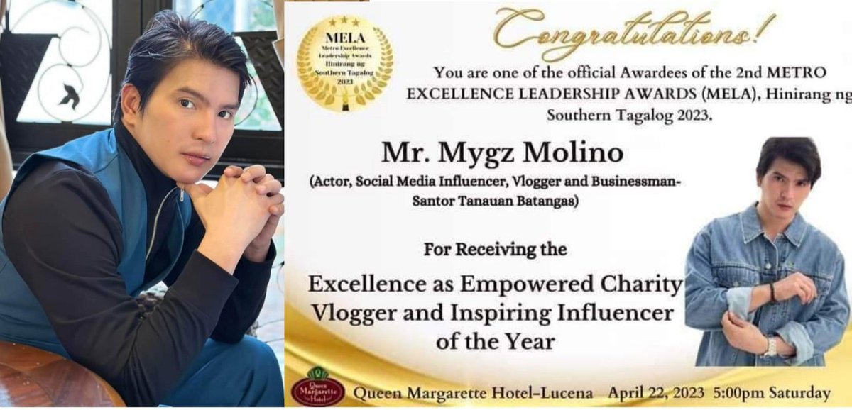 Trust yourself that you can do it and get it.

AWARDING AT LUCENA CITY

#AccomplishmentMygzMolino