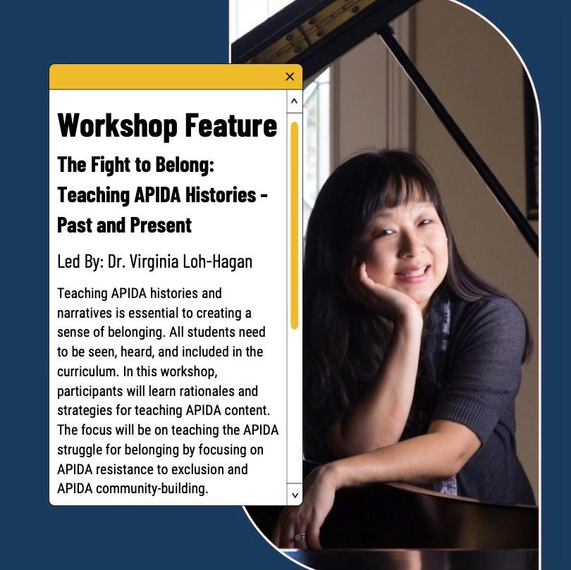 UCIEducation's tweet photo. There is still time to register for Teaching for Justice! These are just a few of the many speakers that will be at the 2-day conference for K-12 educators and those interested in integrating the principles of AAPI Studies into their work.

RSVP⬇️
https://t.co/TSjlEWgX0M https://t.co/CfLWIpOEB6