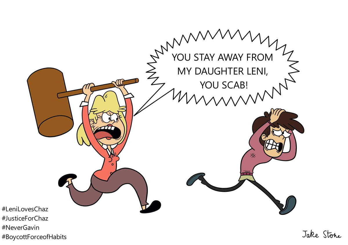 JakeStoneArtist's tweet photo. #TheLoudHouse #Nickelodeon #Nicktoons #RitaLoud #NeverGavin #LeniLovesChaz #JusticeForChaz #BoycottForceofHabits @Nickelodeon @NickAnimation https://t.co/aK4lZn0uBT