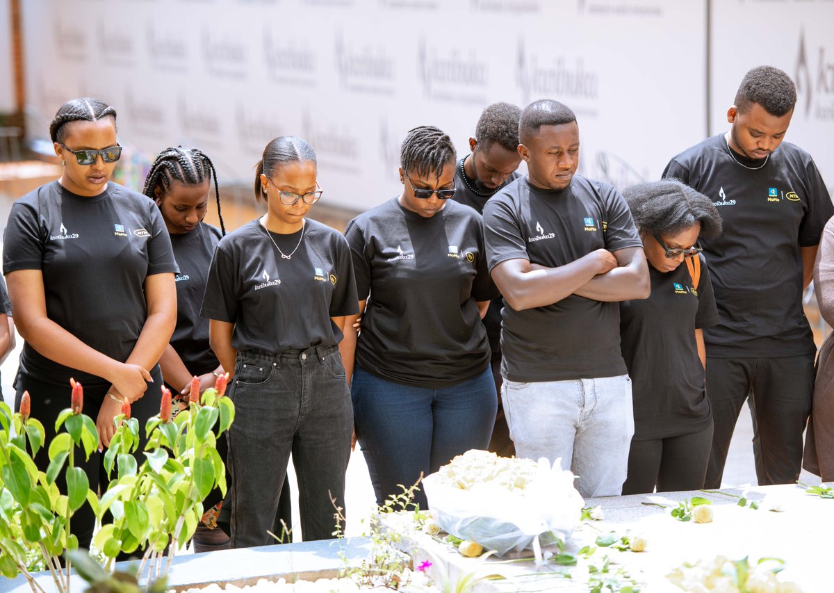 Kigali_Memorial's tweet photo. The Management and staff @MTNRwanda paid respects to the victims of the Genocide against the Tutsi. #Kwibuka29 https://t.co/DtAx9ZgvI0