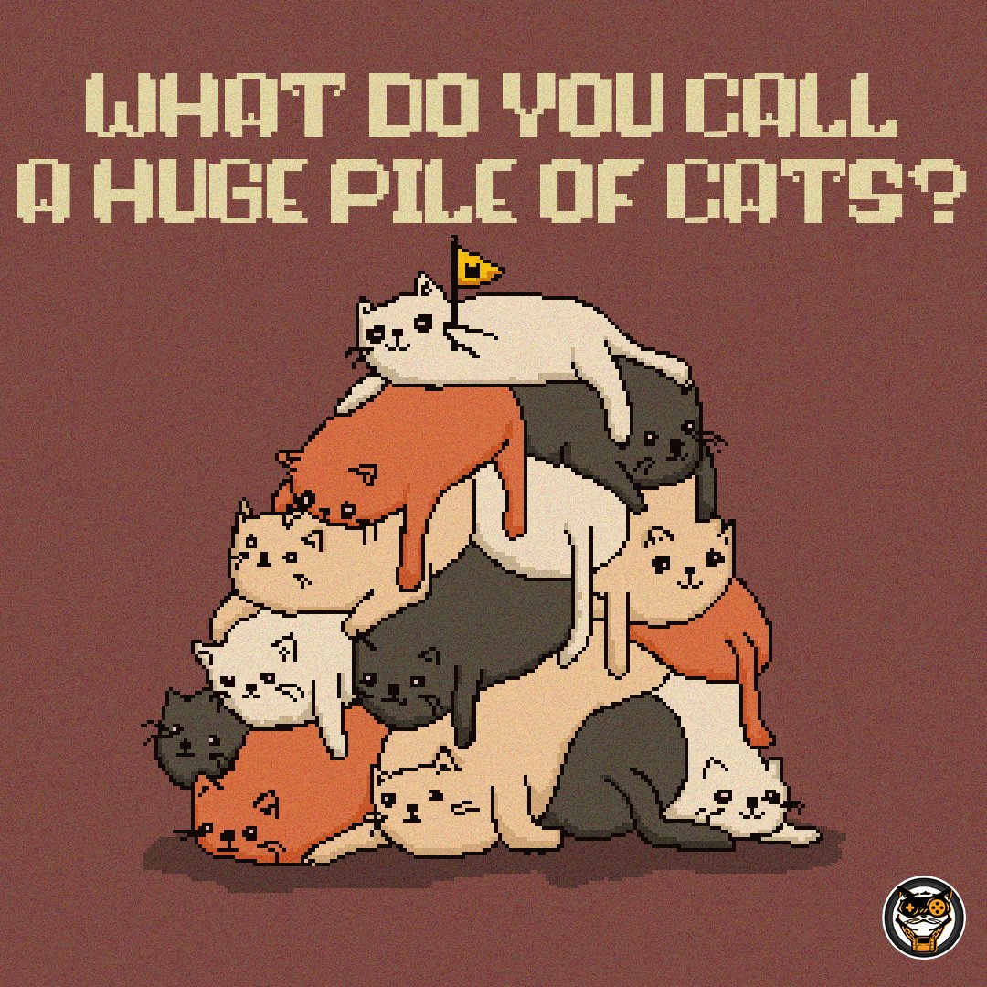 megacatstudios's tweet photo. A meowtain? πΉ
But let's be honest, we'll just call it heaven!
Want to add your own feline in our Mega Cat meowtain? Join our #CatGlobal collection here: https://t.co/yXtXsWM5h2 #cat #catlover https://t.co/qXP0UlctXp