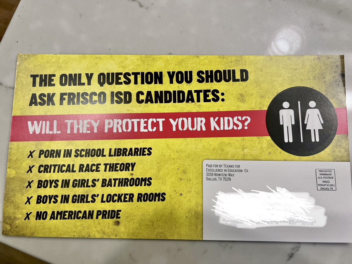 cunningw's tweet photo. It’s getting exhausting…. Yet another mailer full of false insinuations with no data to back any of it up.  Do your research before you vote.  @dallasnews recommends @markhillfisd &amp; @Dynette4FISD - who support our students and our educators https://t.co/M3GxYZD2LE