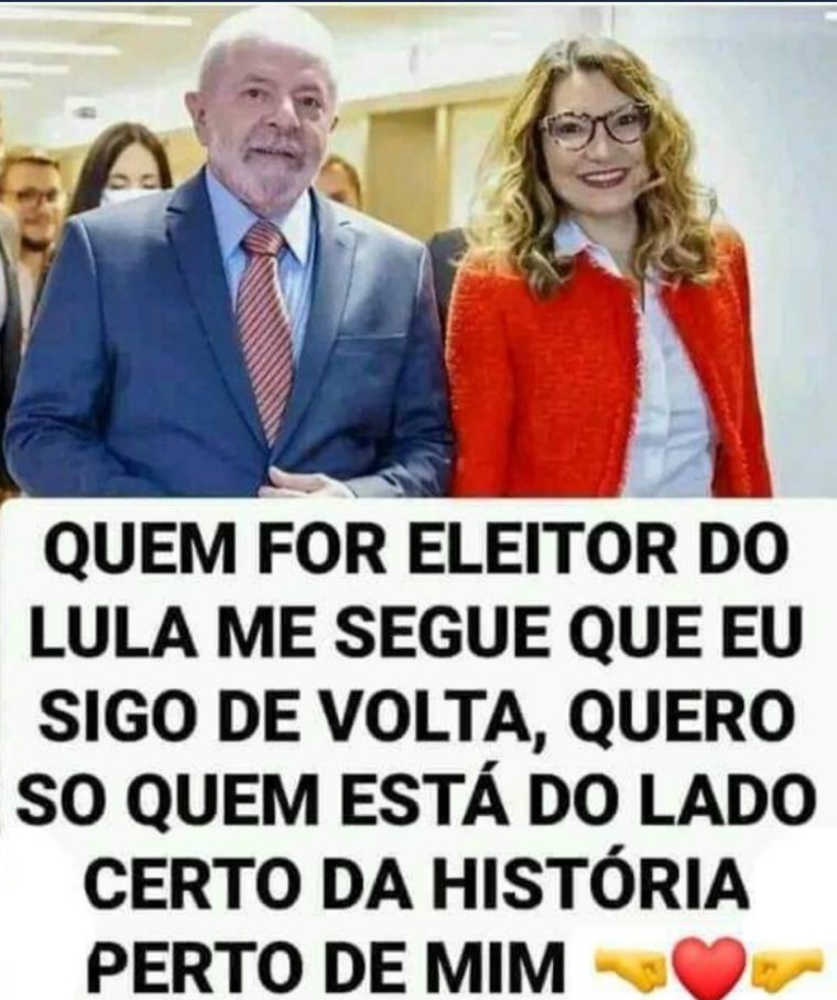 Se vc faz parte dos 60.345.999  eleitores q votaram em <a href="/LulaOficial/">Lula</a>,me sigam q eu sigo de volta! 
🚩🚩🚩🚩🚩🚩🚩🚩🚩
 <a href="/Nilsonhandebol/">N.H</a>