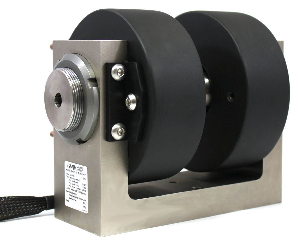 We're so exited to introduce our smallest Dipole #Electromagnet - Model 3460. It can generate 1.5T across a 10mm gap. At 10 kg, this magnet can be integrated into any application without complex mounting requirements or lifting equipment. Product page coming soon, stay tuned...