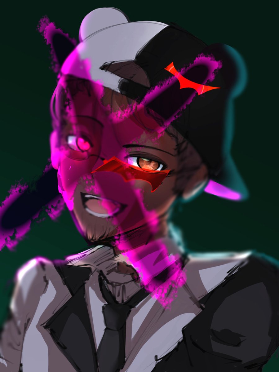 ship_squad's tweet photo. Random edgy Kurt-Kuma drawing from the Recreyo crew #danganronpa #Recreyo https://t.co/LKuCrhvtWp