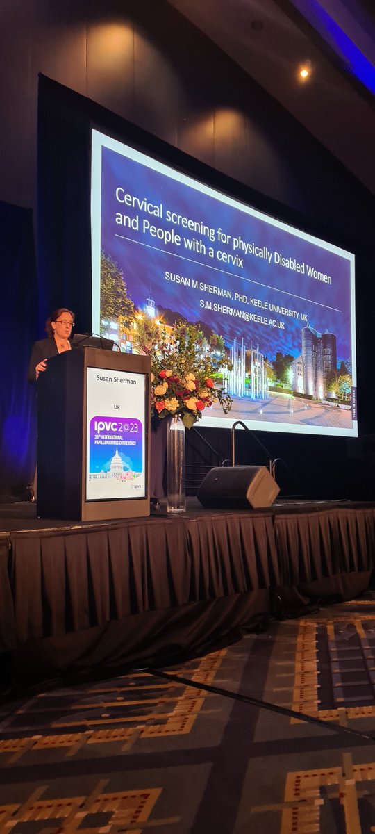 SueSherman's tweet photo. Thank you @IPVSociety #IPVC2023 for a stimulating conference. Loved meeting up with new and familiar people. Also great to start conversation re #physicaldisability #cervicalscreening &amp; #HPVselfsampling. @JosTrust @KeelePsychology https://t.co/rFBFjV7TYm