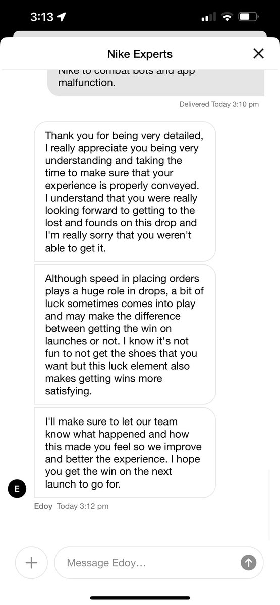 HumanIResources's tweet photo. @Nike @nikestore @nikebasketball @NikeService @Jumpman23 “ I cant buy shoes with luck” Edoy is clown for telling me luck is going to get me some shoes. https://t.co/uabLezyxs7