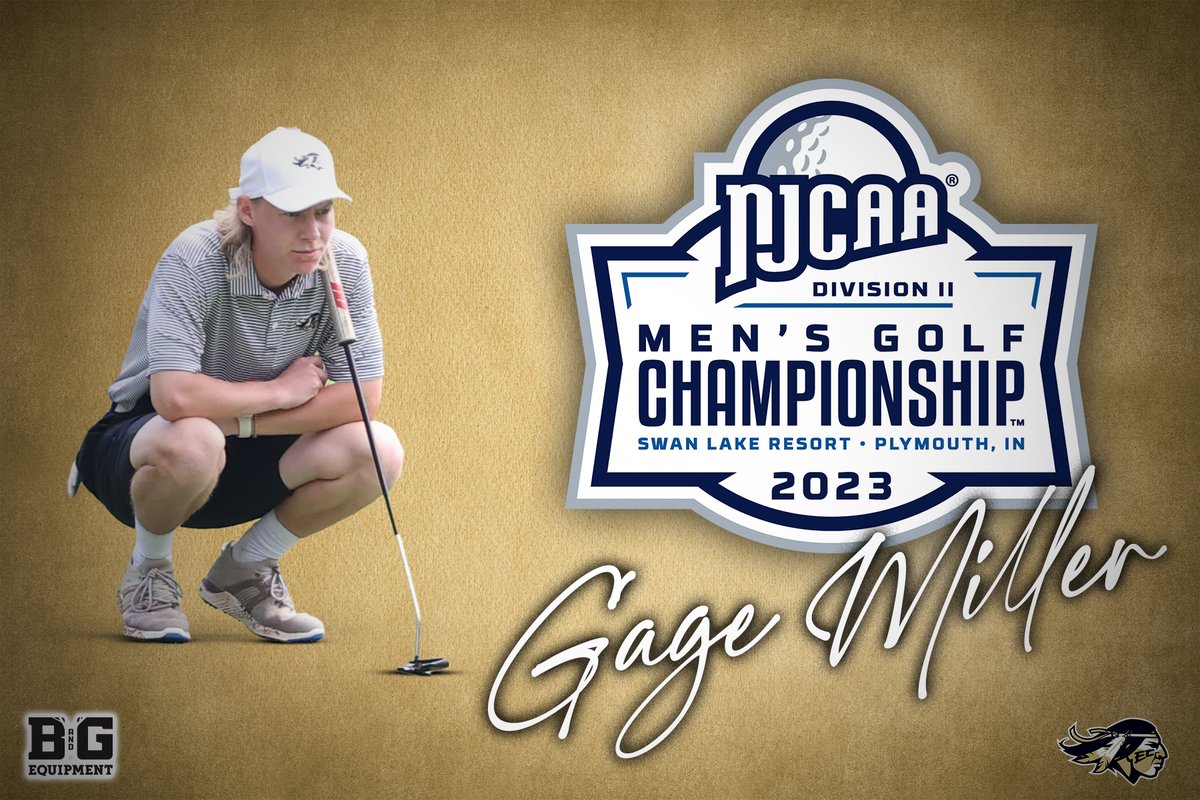 ECCC Athletics (@ecccathletics) on Twitter photo 𝗚𝗮𝗴𝗲 𝗠𝗶𝗹𝗹𝗲𝗿!
Miller gets it done when it mattered most as he cards rounds of 73 & 75 for a two-day total of 148! His score earns the sophomore an individual bid to the NJCAA DII National Championship in Plymouth, Ind., set for May 23rd-26th! 
#WarriorStrong 𝗚𝗮𝗴𝗲 𝗠𝗶𝗹𝗹𝗲𝗿!
Miller gets it done when it mattered most as he cards rounds of 73 & 75 for a two-day total of 148! His score earns the sophomore an individual bid to the NJCAA DII National Championship in Plymouth, Ind., set for May 23rd-26th! 
#WarriorStrong