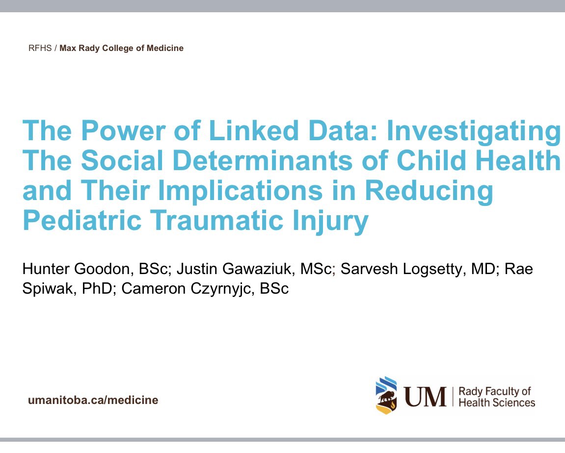huntergoodon19's tweet photo. Excited to have been able to present my research this week at #TAC2023  “The Power of Linked Data: Investigating the Social Determinants of Child Health and Their Implications in Reducing Pediatric Traumatic Injury”. A lot of great presentations on SDOH and injury prevention https://t.co/3rNGsUj0HW