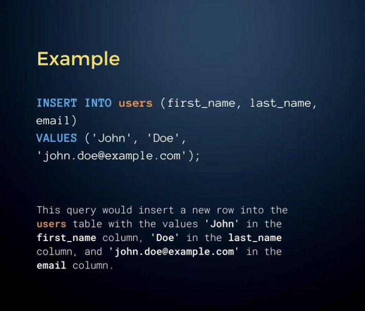 TutorialsZoom's tweet image. SQL INSERT #SQLINSERT #DatabaseManagement #DataManipulation #DataInsertion #SQLServer #DatabaseQueries #TechTips #CodingLife #DataScience #DatabaseDesign #TechTrends #DatabaseDevelopment #ProgrammingLanguages #DataEngineering #DataManagement #TechUpdates #DatabaseAdmin #SQLQuery