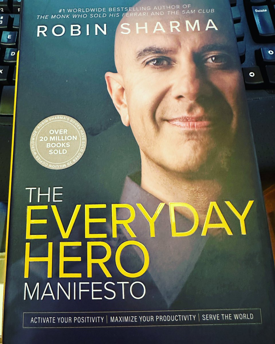 🌟Exciting news! I’m diving into @RobinSharma’s latest book, “The Everyday Hero Manifesto” this weekend. 📚This book is all about unlocking your inner hero and living your best life. #EveryDayHero #RobinSharma #InnerHero #InspirationalBooks