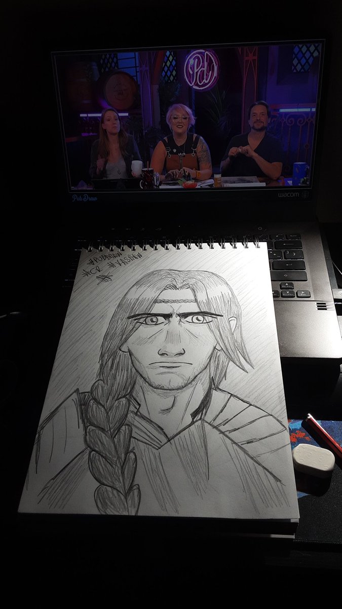 dubhmornie's tweet photo. Dont have the charcoal mats, but it looked so beautiful that I will try it out! In the meantime, I did this #kashaw with my 6B pencil #pubdraw #criticalrolefanart #CriticalRole @babsdraws #willfriedle #soangry I remembered the different colored eyes! https://t.co/9dS3eQ2zqg