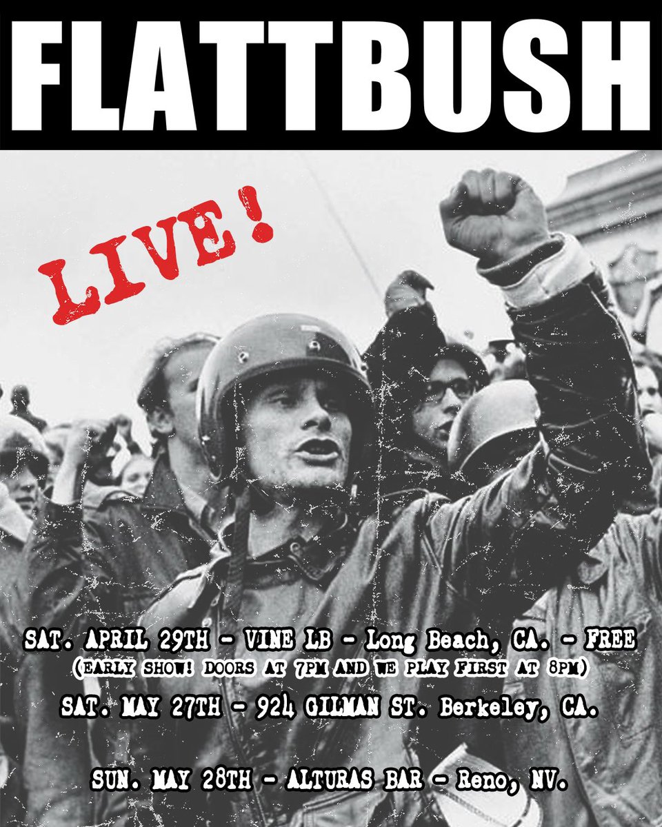 FLATTBUSH's tweet photo. Got some shows coming up��� https://t.co/IHTVtxUJzb