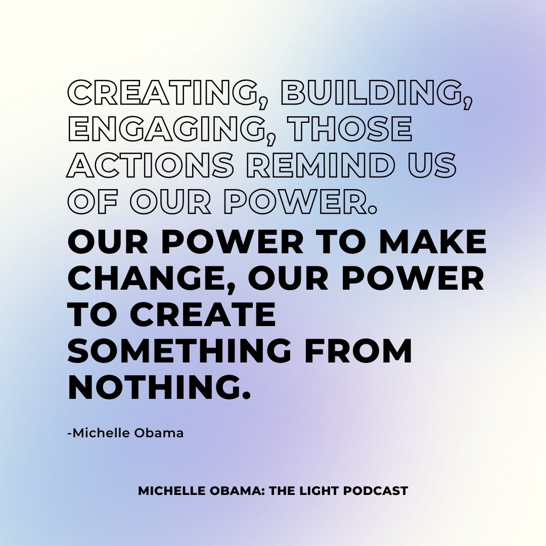 DejaRiley's tweet photo. I feel so honored to support the release of The Light Podcast from @MichelleObama. This new @audible_com original has brought so much joy to my life + reminded me to never dim my light for anyone!✨🙌🏾
#ReflectTheLight #TheLightxAudible https://t.co/qlCFn7RmHE