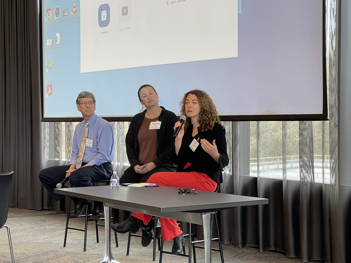 An amazing group of panelists to represent best practices in #accessibility-first  data aggregation. @MaggieMaps of #osmus, @ElizabethSall representing #MDIP and Mark Hallenbeck representing the Transpo Data Equity Initiative #TDEI #moveequity #openthepaths 2023