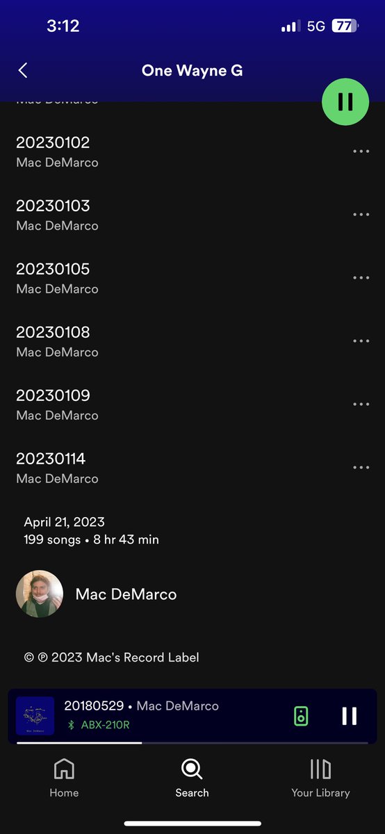 PinaParaTi's tweet image. #BREAKING For all you Mac daddy heads, big boy just dropped his whole load!!!…of unreleased music since 2018. 

If you’ve been feeling the lack of Mac then here you go almost 9hrs of this shit. Eat it up while you can. 

#newmusic #macdaddy #MacDemarco