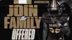 Beyond blessed to receive my first offer from <a href="/UNCP_Football/">UNCP Braves Football</a> ⚫️🟤!! <a href="/CoachBFri29/">Brian Frierson</a> <a href="/CoachHoun/">Karl Calhoun Jr.</a> <a href="/Coach_Monte100/">🏁Mont🏁</a> <a href="/GreatCeaser27/">Christopher Mayer</a> <a href="/DEvans345/">Coach Darry  Evans</a>