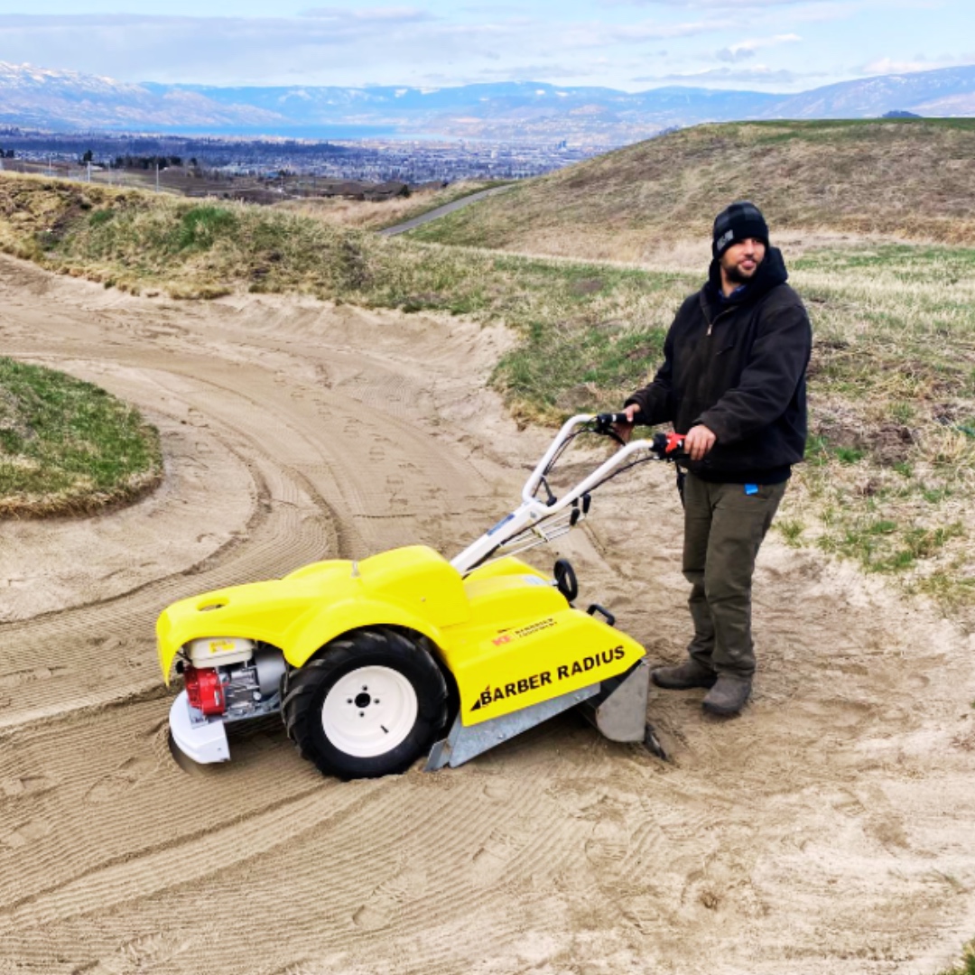 We're always striving to provide the best possible experience for our valued members and guests. That's why we're thrilled to introduce the Radius - designed to remove pebbles and stones from the bunkers. Come see the results of its work for yourself! #TowerRanchGolf
