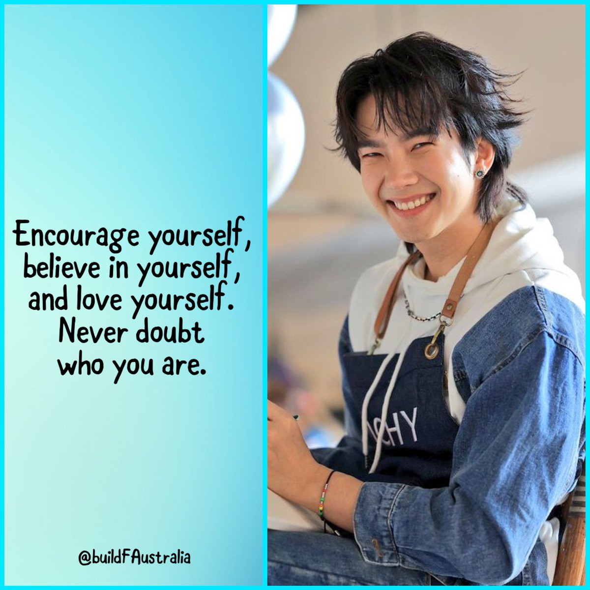 buildFAustralia's tweet photo. Here is your daily reminder to take a moment &amp; breathe, don’t let negativity disrupt you from your goals. Stay Strong

Love and support @JakeB4rever luve yourself &amp; each other 💙

#Buildiscomingback

 #BuildIsBack

#Beyourluve

#BuildFamilyLuve  

#BuildJakapan

#ชมรมคนตาสระอิ https://t.co/8ooefpBltM