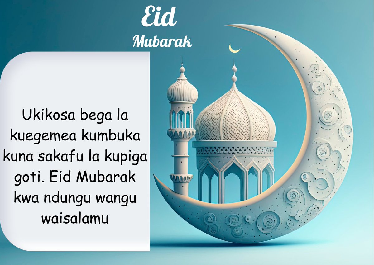 SereneMoverss's tweet photo. Ukikosa bega la kuegemea kumbuka kuna sakafu la kupiga goti. Eid Mubarak kwa ndungu wangu waisalamu.
#Eid #eidmubarak
#SereneMovers
#AssistingHands https://t.co/xFam4wHsIe