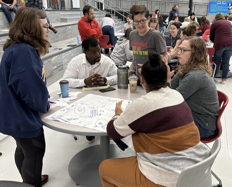 naidagn's tweet photo. I am super grateful for todays professional development. It was an easy like Sunday morning kind of day. We finished reading and discussing Grading for Equity! There was joy, connection, discussion and we even had a meal provided to us by Portillos! https://t.co/Qgc6ktlsvu