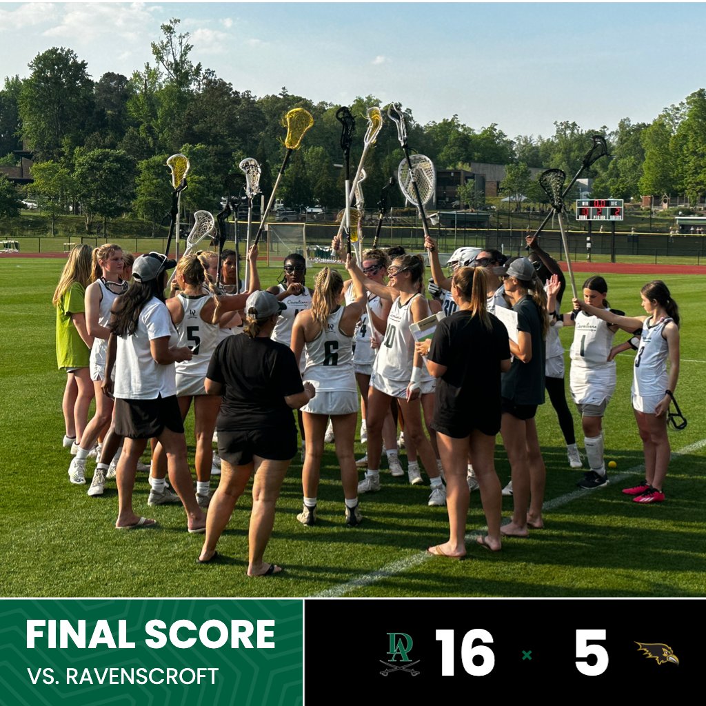 DAGirlsLax's tweet photo. Win on 3! Cavs get the 16-5 win over Ravenscroft on #RivalryFriday!
Next up at home Tuesday against Chapel Hill at 5:30pm!
#GoCavs https://t.co/BQzY0DHudE