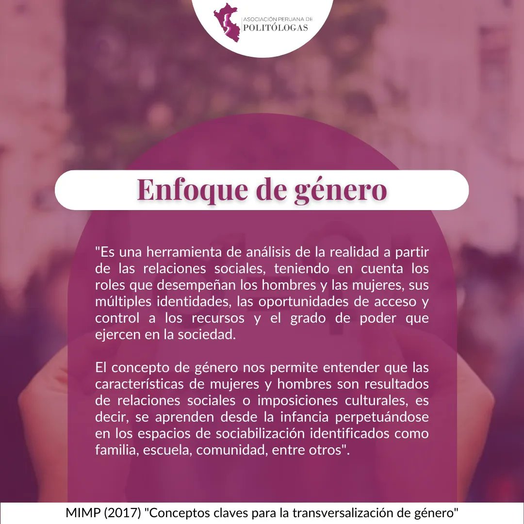 apepolitologas's tweet photo. #COMPARTIMOS | Desde la @apepolitologas destacamos la importancia del "Enfoque de género" en las políticas públicas. Asimismo, consideramos necesario que el análisis se encuentre vinculado con el avance que se tiene en la Agenda 2030 para el Desarrollo Sostenible. https://t.co/mYz25MN5ku
