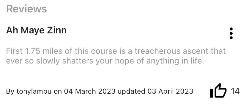 _LaurieStevens's tweet photo. Agreed to do Parkrun tomorrow morning and having read for the latest review for the course we’re running I think I might regret it https://t.co/5iFKFo8R5W