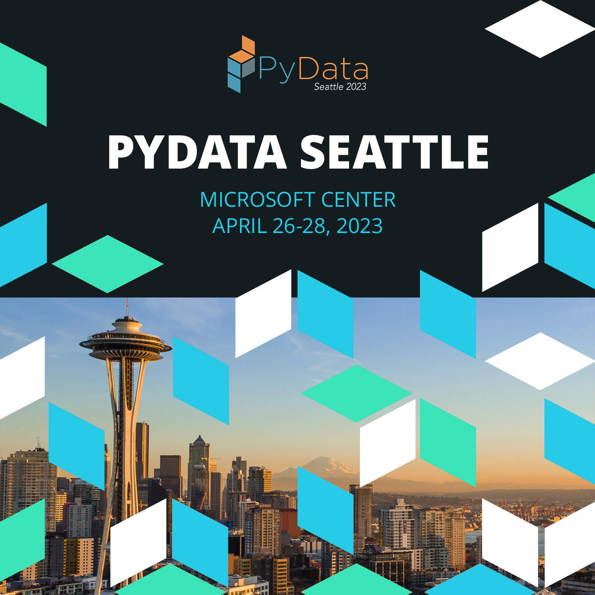 iC's tweet photo. Heads-up Seattle / Vancouver data scientists. 3 day conference April 26-28 at Microsoft Redmond. Ticket options from $75 to $500 #PyDataSeattle2023 #PyData https://t.co/9URfaZLUfS https://t.co/yDjqp8v7SK