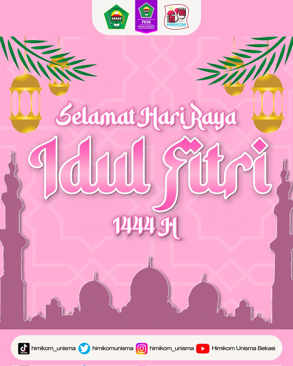himikomunisma's tweet photo. ✨Himifriends ✨
Selamat Hari Raya Idul Fitri 1444H😇

تَقَبَّلَ اللّهُ مِنَّا وَمِنْكُمْ صِيَامَنَا وَصِيَامَكُمْ وَجْعَلْنَا اللَّهُ وَ اِيَّكُمْ مِنَالْعَائِدِين وَالْفَائِزِين 

Minal Aidin wal Faizin, mohon maaf lahir dan batin. https://t.co/mf6uGB1Czi