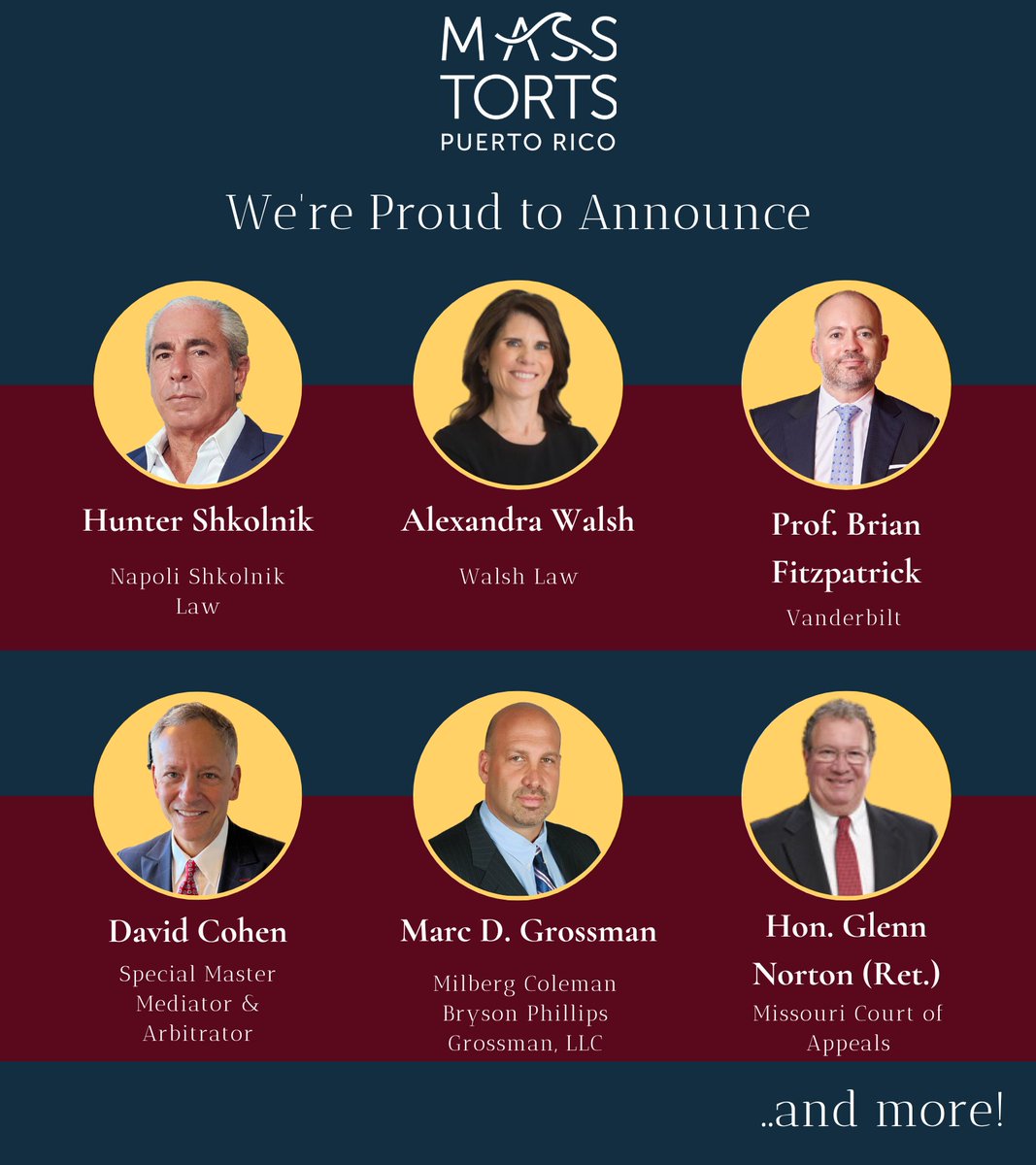 MassTortsPR's tweet photo. We can't wait to see you in a few short weeks. Did you see who is taking the stage? Check https://t.co/57LKf3027C to see everyone who is sharing their knowledge.
#mtpr #attorneys #Masstorts #legal #puertorico #tlpr #triallawyers #trialattorneys #lawyers https://t.co/vzYNDT1SpP