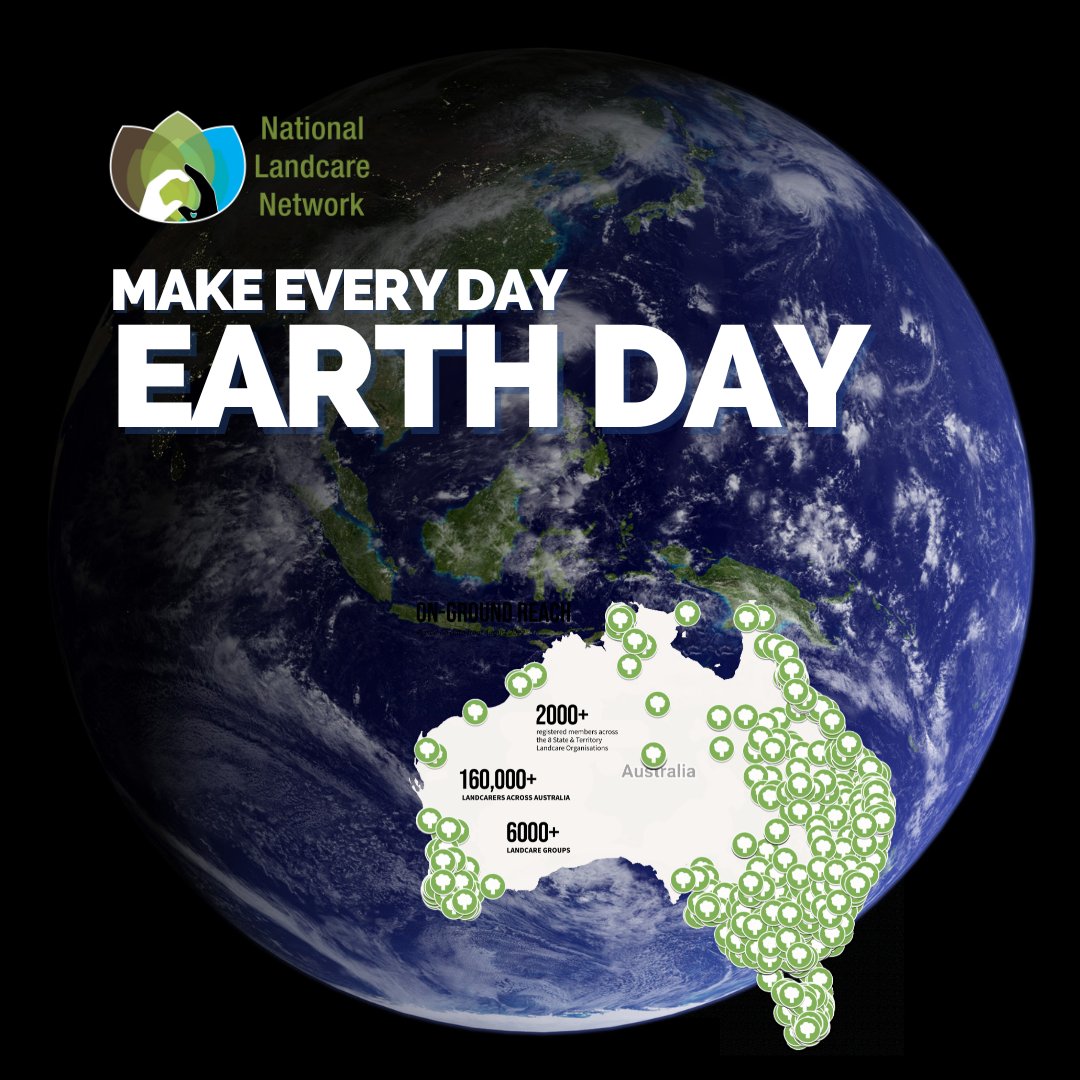 Make every day Earth Day - join Landcare. Support the Landcare movement by joining your local group or getting your hands dirty by becoming a volunteer, there is something for everyone. Get involved ow.ly/ErqK50NOx14 Image: NASA & the National Landcare Network