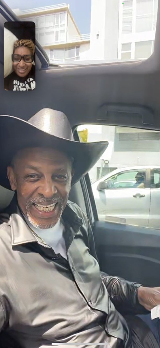 SheMadeUCook's tweet photo. My dad gon be himself and you can’t tell him shhhh this cowboy hate and leather shirt sending me he said it’s faux but it’s a real nigga in in 😂😂😂😂😂😂😂 #TonyMack https://t.co/qq8B9YisY6