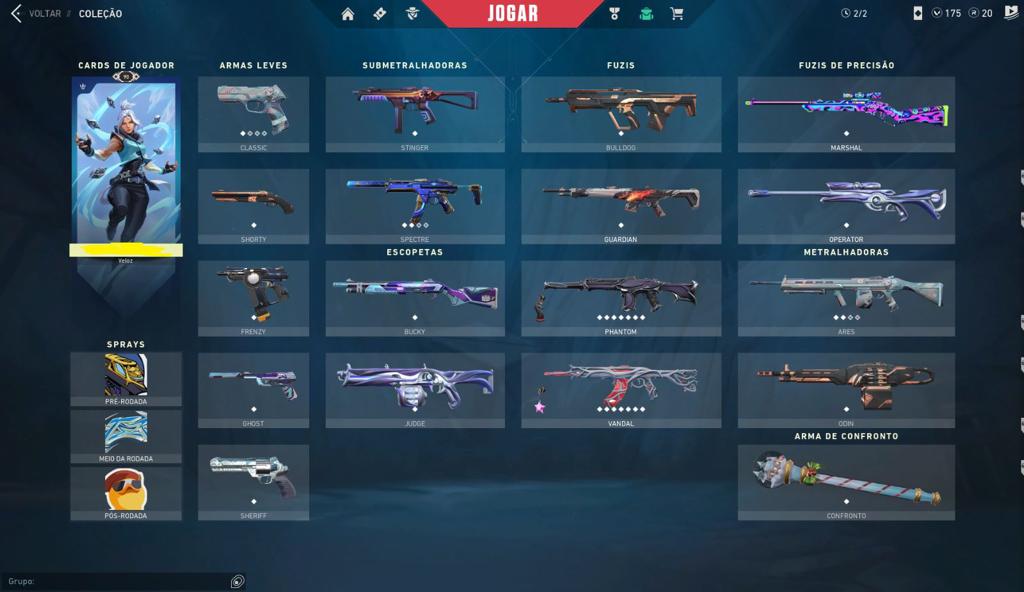 Quintao_77's tweet photo. I'm selling a Valorant account for €140 (negotiable), it has banners from all chapters and more than 60 skins.
Servers EUW https://t.co/1Gc7Ff6g5k