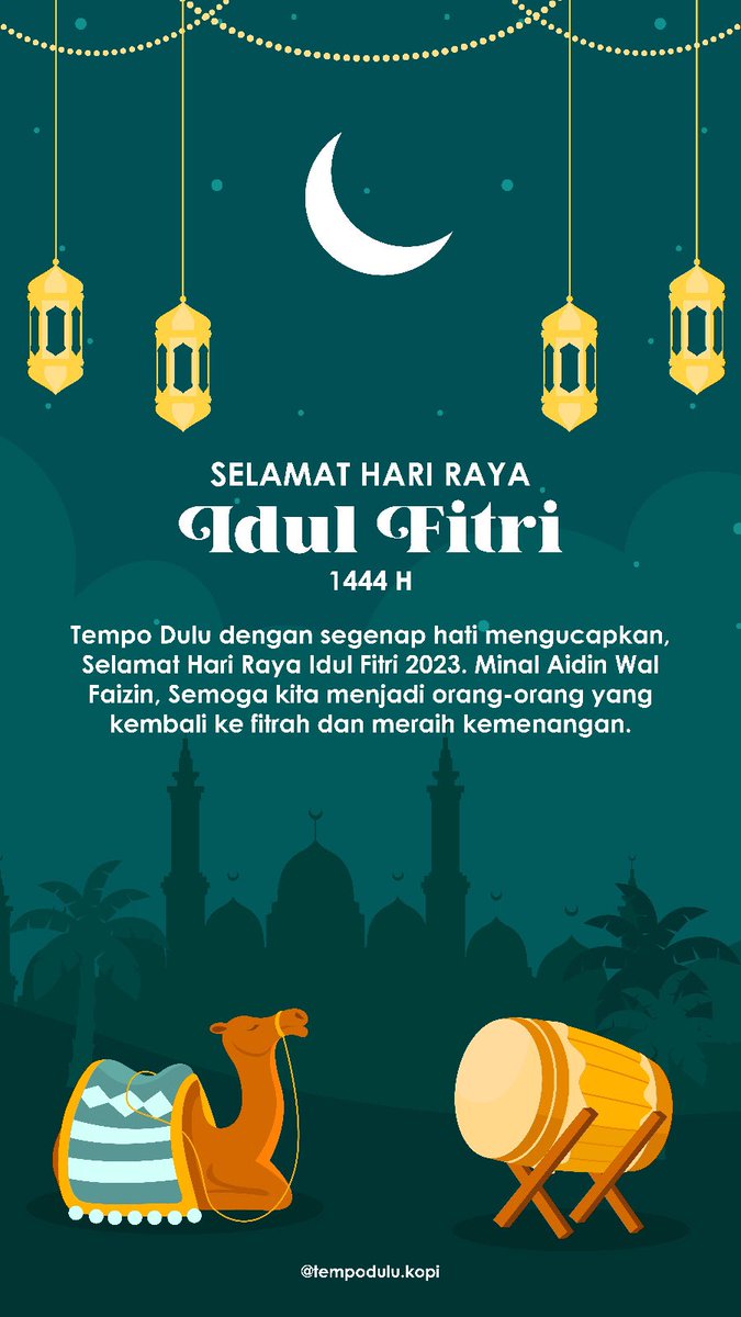 tempodulukopi's tweet photo. Mohon Maaf Lahir Batin 🙏🏻 
#ngopiperlutempo https://t.co/yOFcK914F1