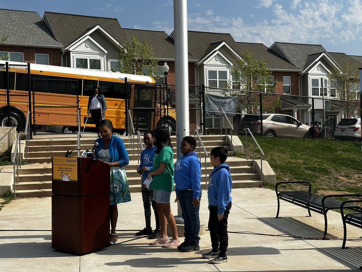 229Holabird's tweet photo. A few more pics and videos from the @BaltCitySchools Electric School Bus 🚌 celebration!!! https://t.co/ajGE2uPDVt