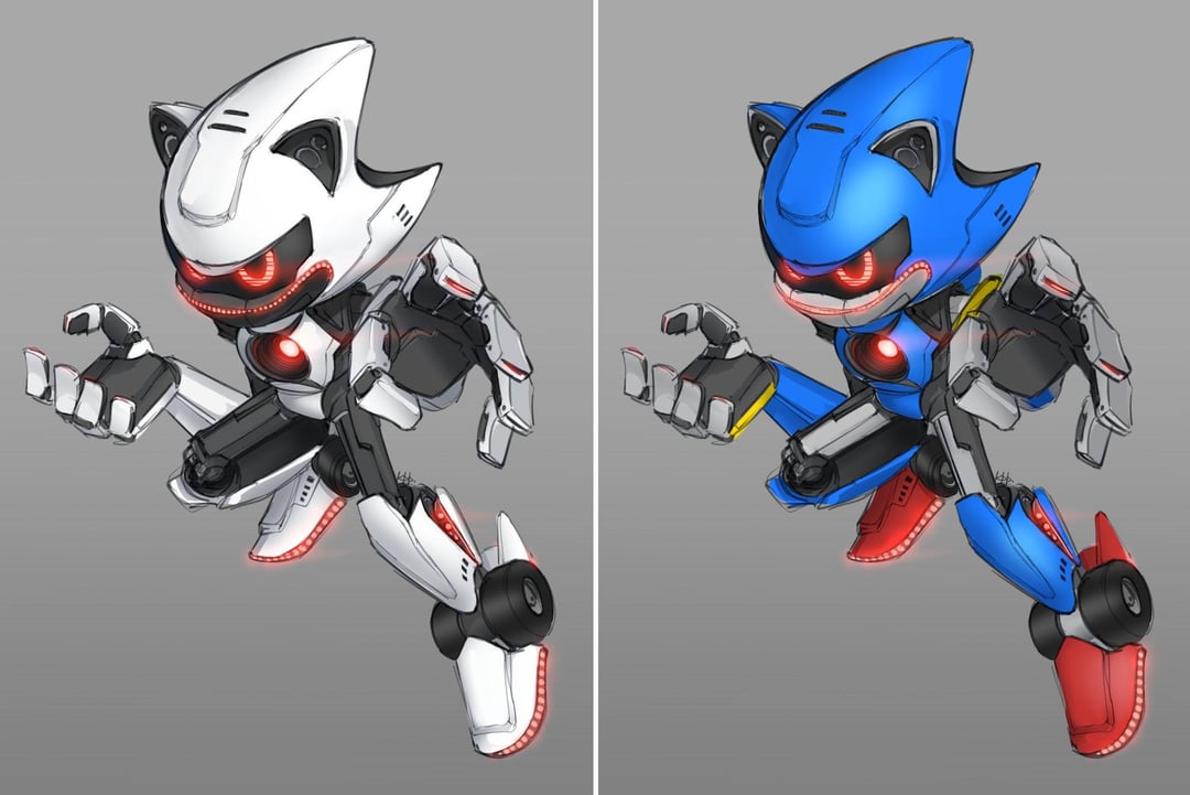 This raw metal sonic design made by KetArtDragon