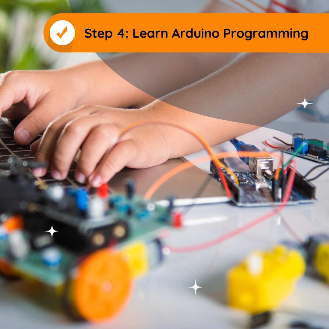GentiamM's tweet photo. 🤖 Step 4 of our guide to getting started with #Arduino: Get familiar with the Arduino programming language, based on C++. There are plenty of online resources to help you learn the basics and start creating your own projects. Share your favorite resources in the comments below! https://t.co/e0BrzS4lcd