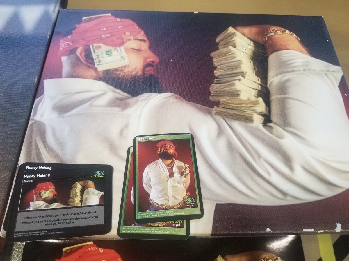 RawDealIndyCard's tweet photo. We have it on good authority from @thepromopete @moneymakingche is ready to win and ready to make $$$ tonight @WrestlingAtomic he can win on his own but he needs you for the $$$ https://t.co/PJ47Mxst5F