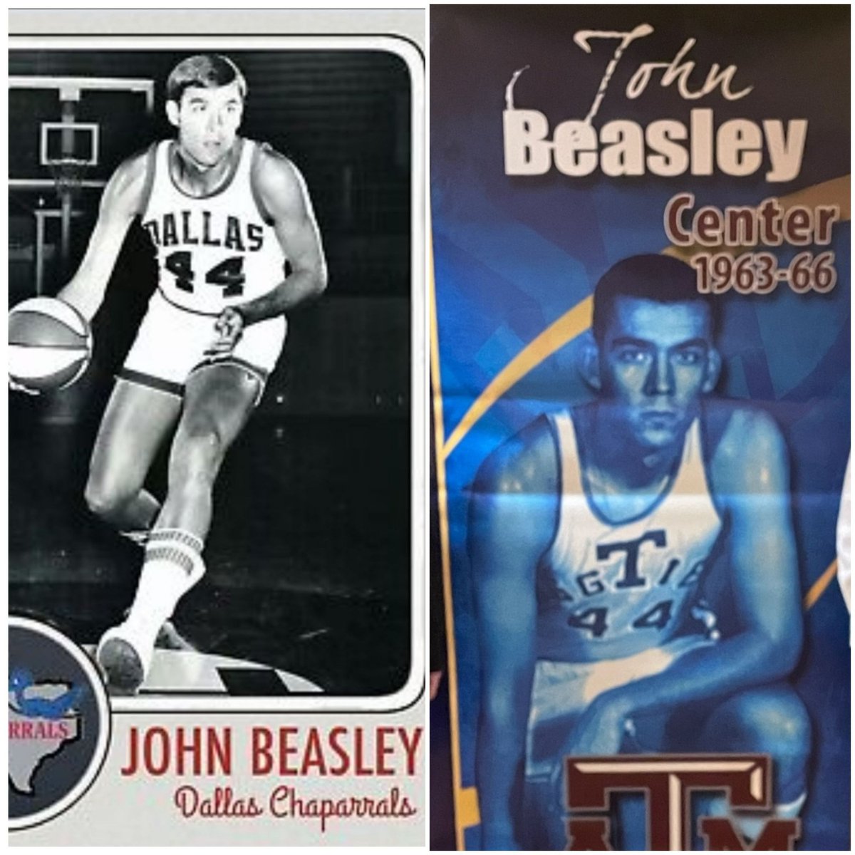 SamsDad44's tweet photo. @TeamCoachBuzz @aggiembk
An Aggie basketball legend being honored at tonight's Muster.      Proud to call him my Dad. 

-SWC Player of  Year 1965 &amp; 66
-TxA&amp;M Hall of Fame
-SWC All 75 Year Team 

-3 Time ABA All-Star
-1969 ABA All-Star Game MVP
-2 Time All-ABA 2nd Team https://t.co/vbnu72SgK8