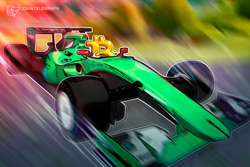 Cryptobion's tweet photo. Bitcoin white paper makes its F1 racing debut on Kraken-sponsored car https://t.co/Mr1gByrKi0 https://t.co/phbKc0AsjK