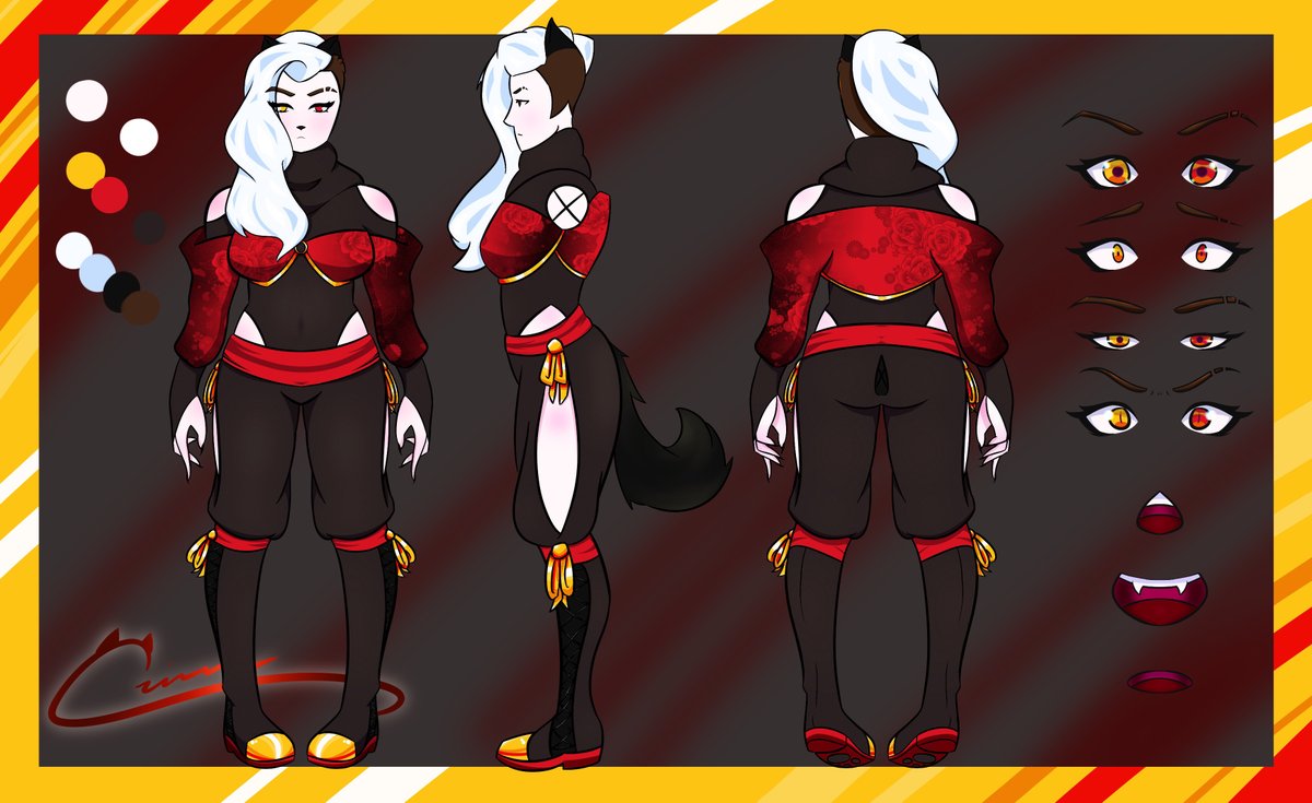 RCrimsos's tweet photo. Here is the 4 main reference sheets! Just a note, all the versions have the fluffy tail from the Femme version~ https://t.co/PPDZQErm2O