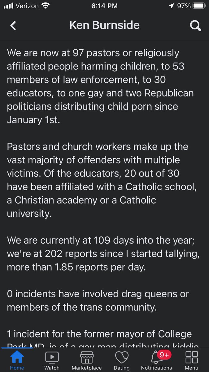 BohemeLeo's tweet image. Here’s a clip from his page - his name is on top. You can look him up on FB, or look for receipts on Twitter, following this #RepublicanSexualPredators