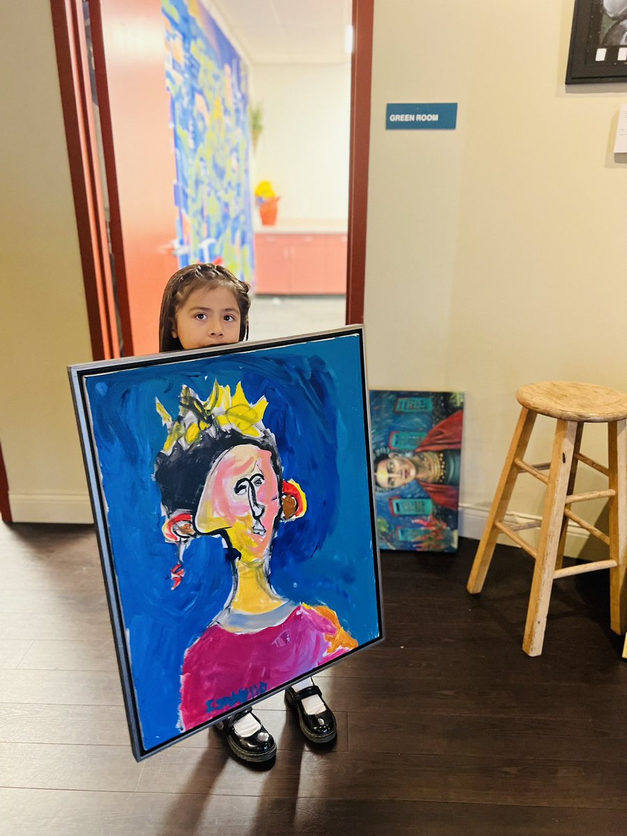Proud of my student Isabella for selling her painting of Frida Kahlo @SheridanCFISD @CFISDPK1 @CFISDELs @SuptMarkHenry #CFISDForAll