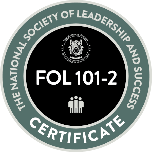 JeffRudd501's tweet photo. Earned my Foundations of Leadership Certificate and have been inducted into the National Society of Leadership and Success. https://t.co/txSIPEXQBb