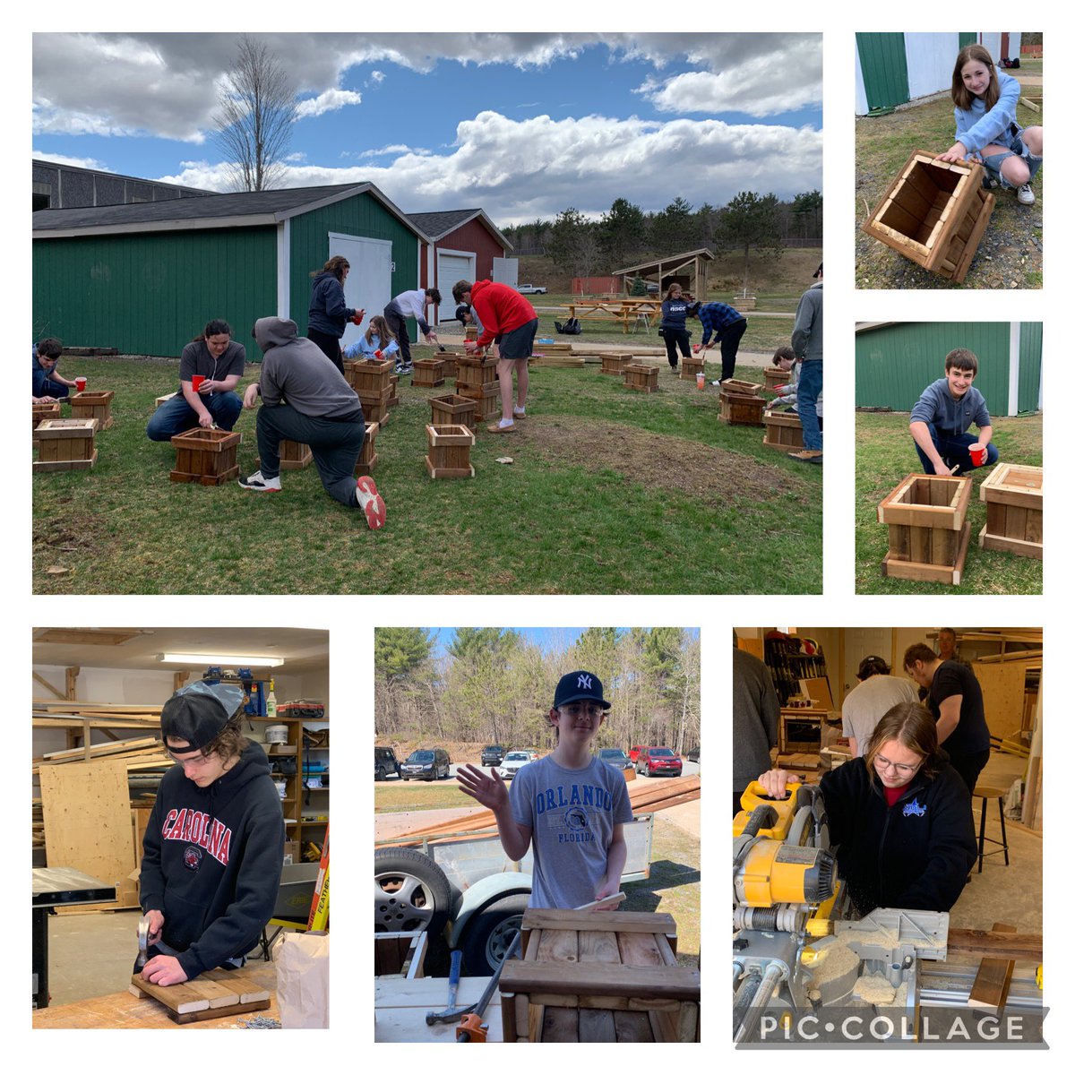 MrsMJohnston's tweet photo. Thanks to funding from the Work It Grant @PVECPanthers @SSRCE_NS have had the opportunity to work together to build 30+ patio planter as a fundraiser for a community charity #02crew #ActiveCitizens #PantherPride https://t.co/EK1K1AiUDN