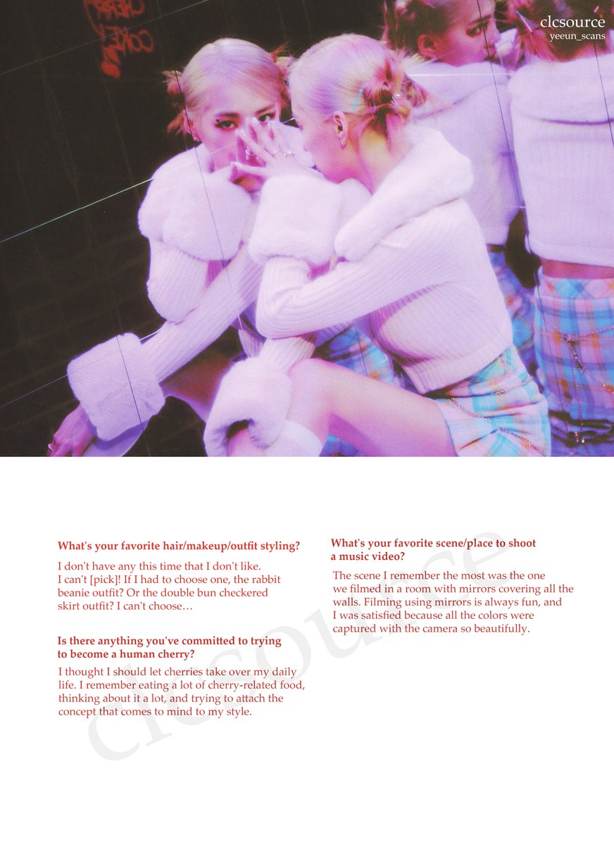clcsource's tweet photo. [#YEEUN_SCANS] #The_Beginning   

Interview 03 (ENG TRANSLATION)

@superbellcom #yeeun #씨엘씨 #CLC #예은 #장예은 #JANGYEEUN #Cherry_Coke #체리콕 #CLC_SCANS https://t.co/Amq3jbURVr