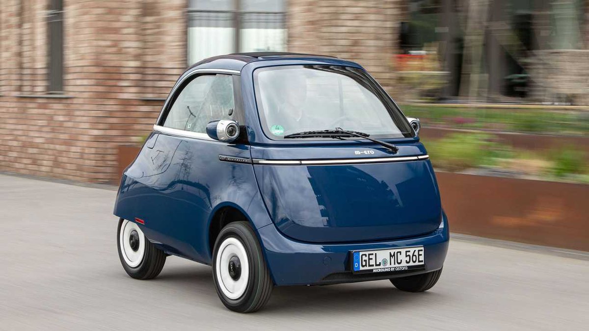 The #Microlino is, what we expected to experience w/ an EV in the 1990s: A CUTE, SMALL CITY-CAR.
The perfect 2nd car.

No 0-to-60-mph-in-2-seconds-sedan!
No large SUV or pick-up or Tesla Cybertruck-bullshit!
No need of expensive wallboxes!

Just the regular plug.
NOTHING ELSE!
🤬